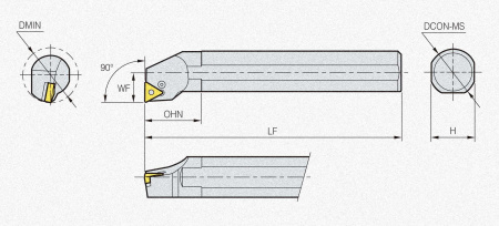 Державка S32S-PTFNR-16 