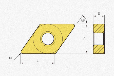 Пластина твердосплавная DNMG150608-VP4 PC8120