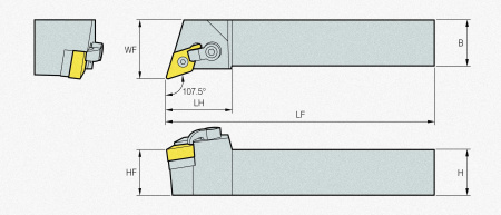 Державка MDQNL2525-M15 