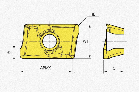 Пластина твердосплавная APMT0602PDFR-MA H01