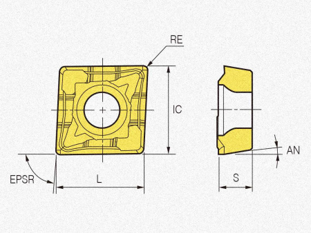 Пластина твердосплавная QCMT060204-CM NC3225