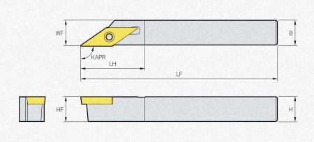 Державка SVACR1010-X12C 