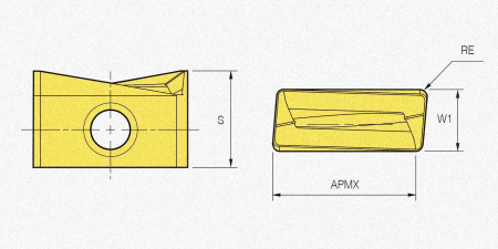 Пластина твердосплавная LNKT080404PNR-MA H01