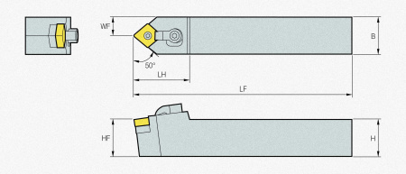 Державка MCMNN2525-M16 