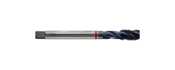 Метчик из быстрорежущей стали машинный SPIRAL FLUTE HSS-E DIN376 для метрической резьбы ISO-DIN 13 с винтовыми канавками с покрытием TiAlN, M16X2.0 6H 110.0L