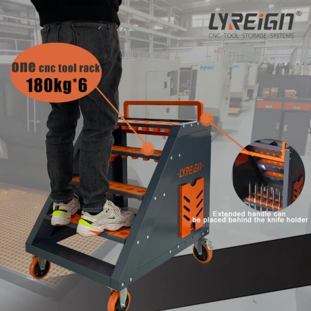 Транспортер держателя инструмента с ЧПУ имеет трапециевидную форму для удобства хранения и извлечения.